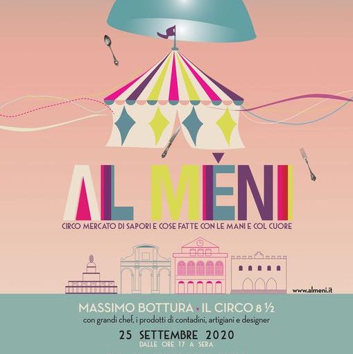 Massimo Bottura con le stelle della cucina al circo mercato di ‘Al Meni’