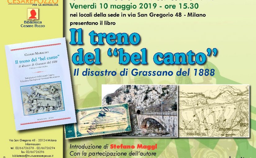 Presentazione di Il treno del bel canto, il disastro ferroviario di Grassano di Gianni Maragno