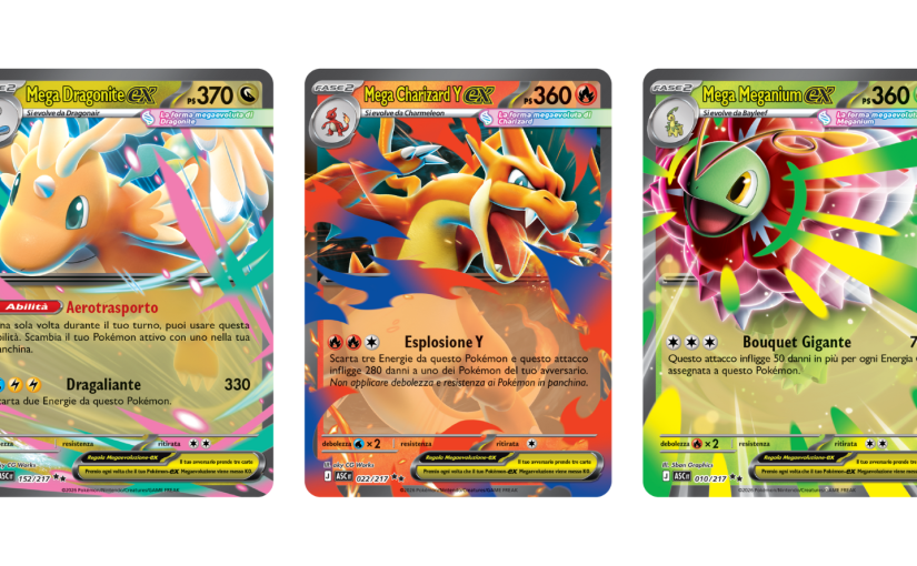 MEGAEVOLUZIONE – ASCESA EROICA, LA NUOVA ESPANSIONE DEL GCC POKÉMON, È ORA DISPONIBILE